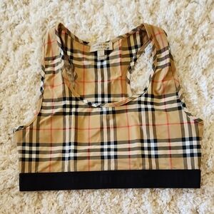 Burberry Checkered Crop Top